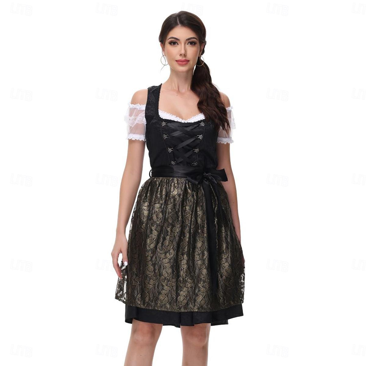 Oktoberfest Jurken Dirndl Trachtenkleider hulp in de huishouding Duits München Weiden Dames Doek in traditionele stijl Hemd Kleding 2025 - $71.99 –P6