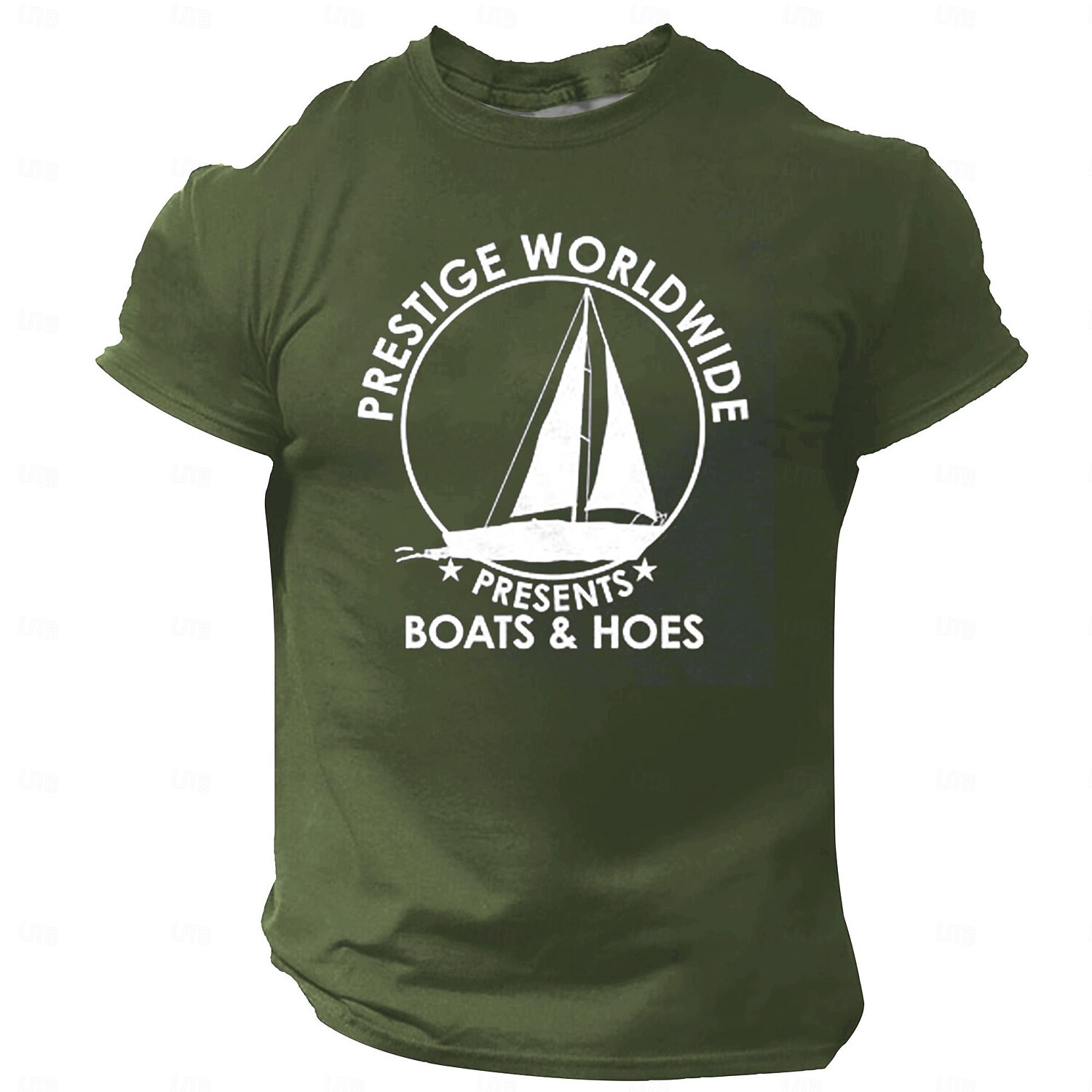 Herre Skip Morsom T skjorte Kortermet T skjorte 3D-utskrift Crew-hals Skjorte Årgang Kul Fest Ferie Svart Hvit Rød Sommer Vår Klær S M L XL XXL XXXL 2025 - $15.99 –P7