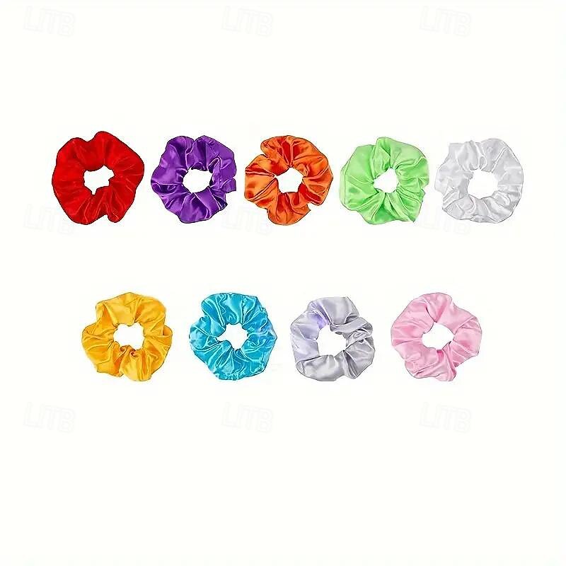 9 stk led festivalhårbånd - sterkt glødende elastiske bånd med flerfargede neonlys - 3 moduser for tilbehør til kvinners fest - perfekt for julefeiringer 2025 - $16.99 –P6