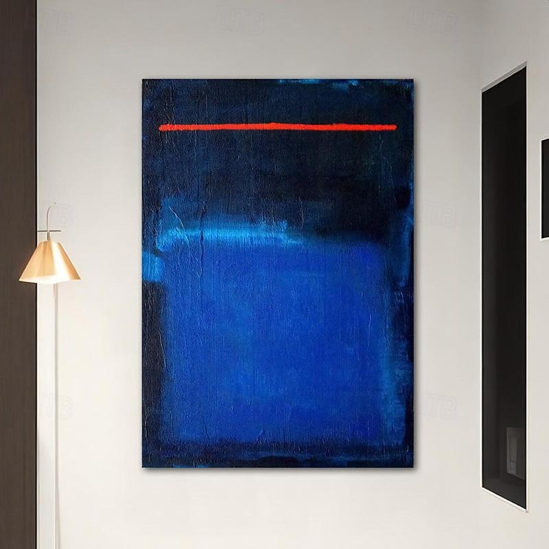 décoration murale sur toile de Mark Rothko, fait à la main, art mural abstrait peint à la main de Mark Rothko, reproduction de peinture à l'huile de Rothko, peinture minimaliste, décoration de 2025 ? $150.99 –P2