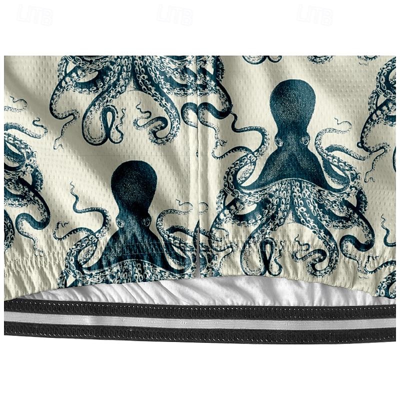 Voor heren Wielrenshirt Grafisch dier Korte mouw Fietsen T-shirt Shirt Kleding Bovenlichaam met 3 achterzakken Bergracen Sneldrogend Ademend Sport Donkerblauw Kleding 2026 - $30.99 –P6