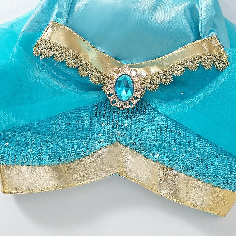 Aladdin Pohádka Princeznovské Jasmín Úbory Téma Party Kostým cosplay Filmové kostýmy for Dívčí Děti Karneval Večírek 2025 - $30.99 –P12
