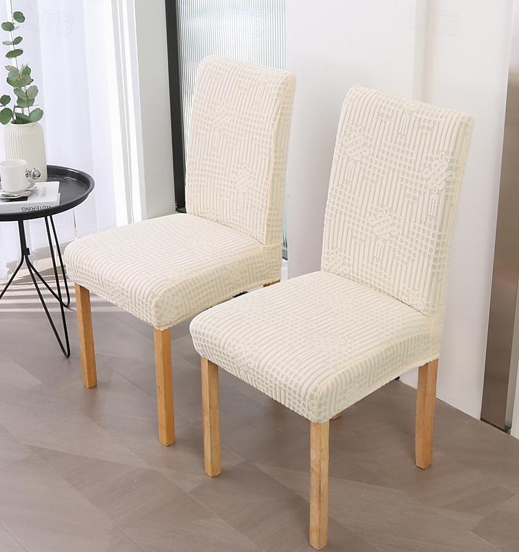 Funda para silla de comedor para cocina, funda para silla de tela polar, fundas elásticas para asiento 2025 - $21.99 –P6