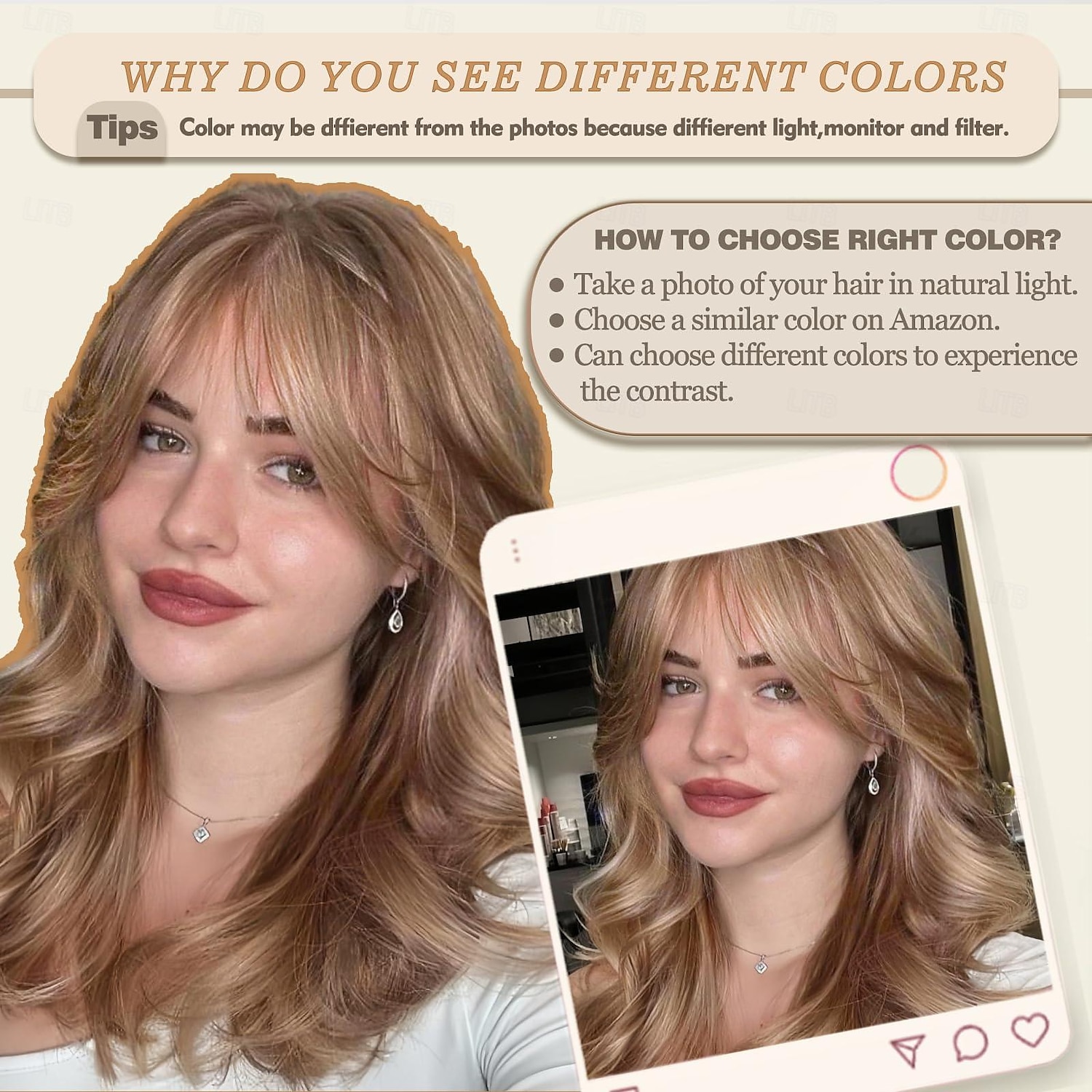 Perruques courtes bouclées avec frange, perruques ondulées pour femmes, perruques blondes synthétiques résistantes à la chaleur, longueur d'épaule, aspect naturel, ombre marron clair de 2025 ? $17.49 –P6