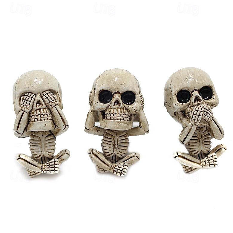 3pcs/set Resin Skull Air Freshener Clip Set - Creative Car Vent Decoration - Home Fragrance Diffuser 2025 - $12.49 –P4