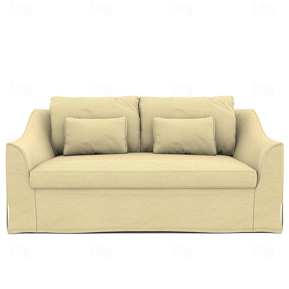 2-Sitzer Sofaüberwurf 100% Baumwolle Einfarbig Gesteppt 2025 - $305.59 –P12