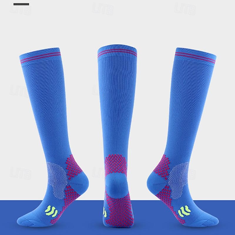 Calcetines de compresión Calcetines Deportivos Calcetines para correr 1 Par Bloque de Color Hombre Calcetines de tubo A prueba de resbalones Transpirable Reductor del Sudor Cómodo Entrenamiento de 2025 - $7.99 –P9