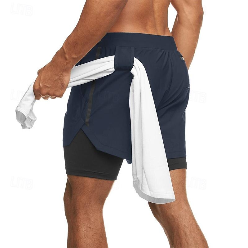Pánské Koşu Şortları Kraťasy na tělocvik Tepláky Kapsy Šňůrky 2 v 1 Elastický pas Kraťasy Venkovní Sporty a outdoor Sportovní Rychleschnoucí Lehká váha Yumuşak Maratón Běh Cvičení Na míru sportovn 2025 - $13.19 –P16