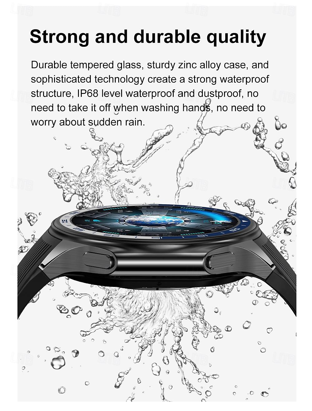 696 DTWatchX Montre intelligente 1.43 pouce Smartwatch Montre Connectée Bluetooth Podomètre Rappel d'Appel Moniteur de Sommeil Compatible avec Android iOS Femme Hommes Mode Mains-Libres Rappel de de 2025 ? $62.99 –P14