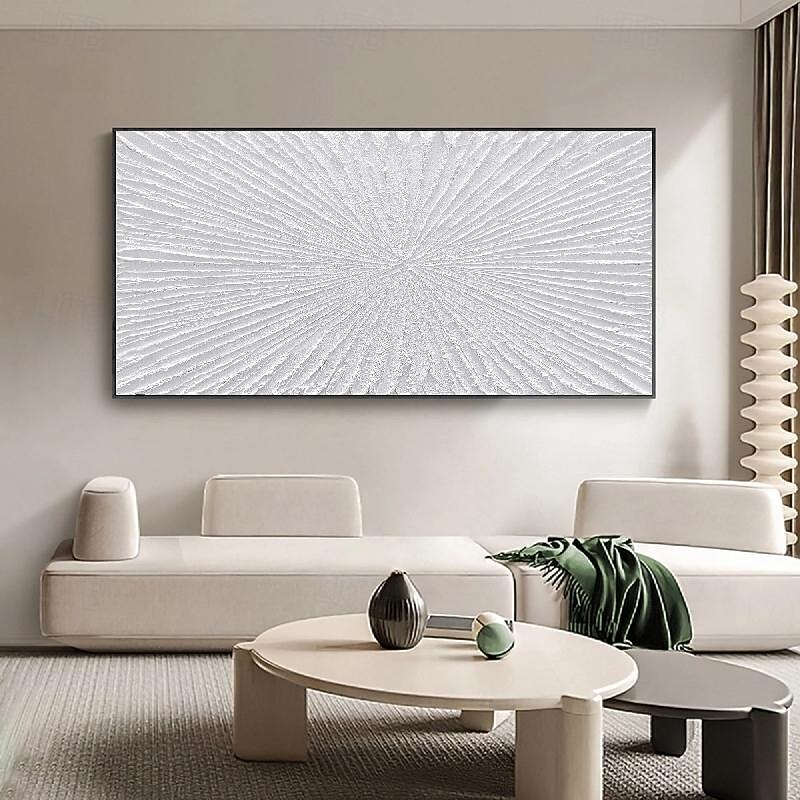 Quadro astratto grande dipinto a mano dipinto a mano dipinto bianco dipinto a mano con texture 3d dipinto a mano dipinto a olio moderno dipinto a mano per l'arredamento del soggiorno del 2025 a $69.99 –P4
