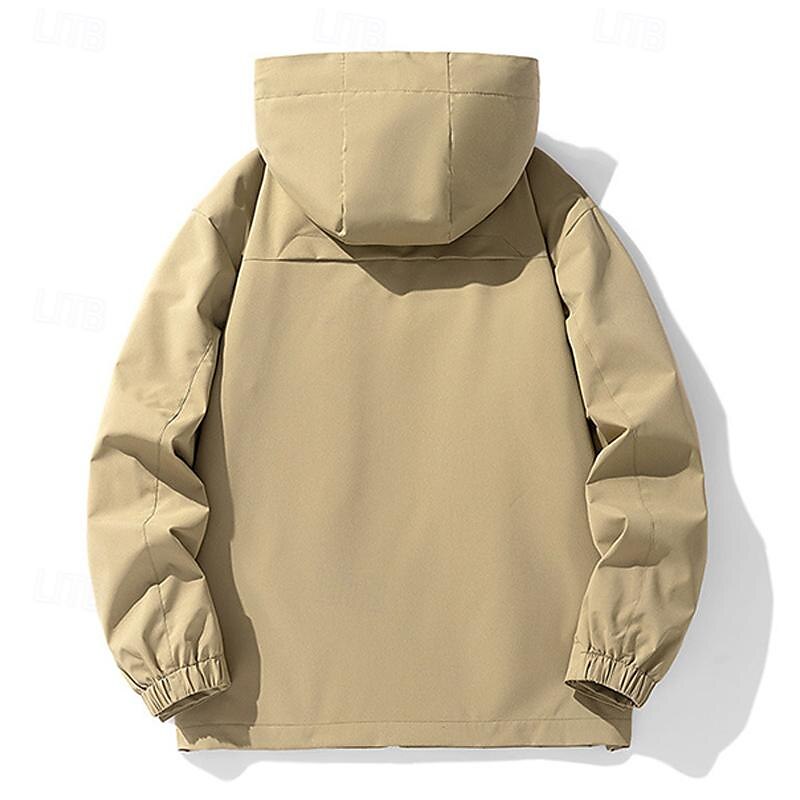 Hombre Chaqueta Softshell Chaqueta para senderismo Al aire libre Resistente al Viento Resistente al Agua Sudadera Chaqueta cortavientos Camping / Senderismo / Espeleología Viaje Negro Verde Ejército 2025 - $39.99 –P2