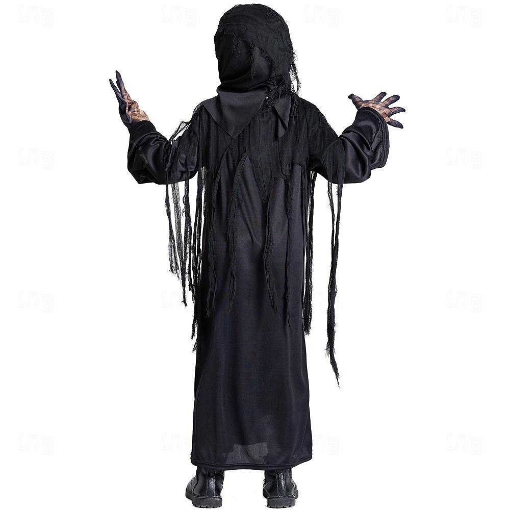 Duch Smrtka předvečer Všech svatých Cosplay kostým Kostým na Večírek Maškarní Úbory Strašidelný kostým Dětské Chlapecké Dívčí Karneval Plesová maškaráda Mardi Gras Výkon Párty předvečer Všech svatých 2025 - $25.99 –P3
