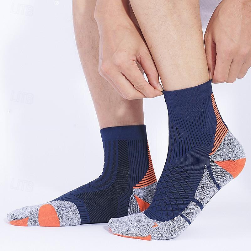 Calcetines Deportivos Calcetines para correr Calcetines de agarre 1 Par Bloque de Color Hombre Calcetines A prueba de resbalones Transpirable Reductor del Sudor Cómodo Entrenamiento de gimnasio 2025 - $9.19 –P7