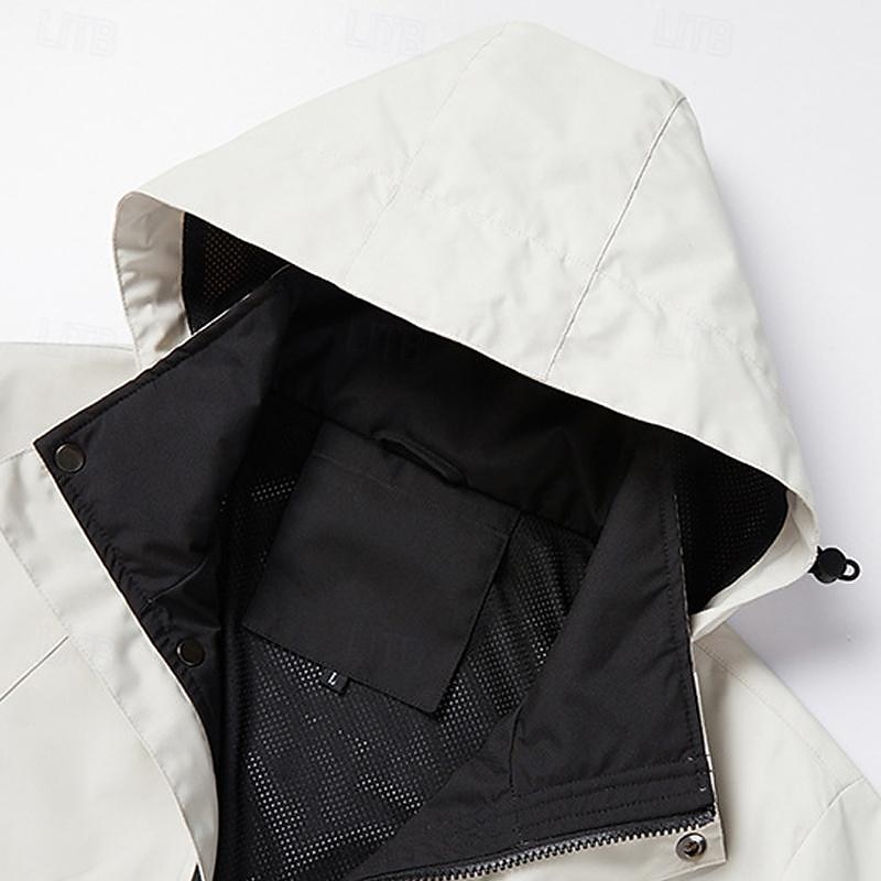Voor heren Softshell jas Wandeljack Regenjack Buitenshuis Winddicht Lichtgewicht Waterbestendig Windjack Reizen Zwart Wit Geel Leger Groen 2025 - $46.99 –P8