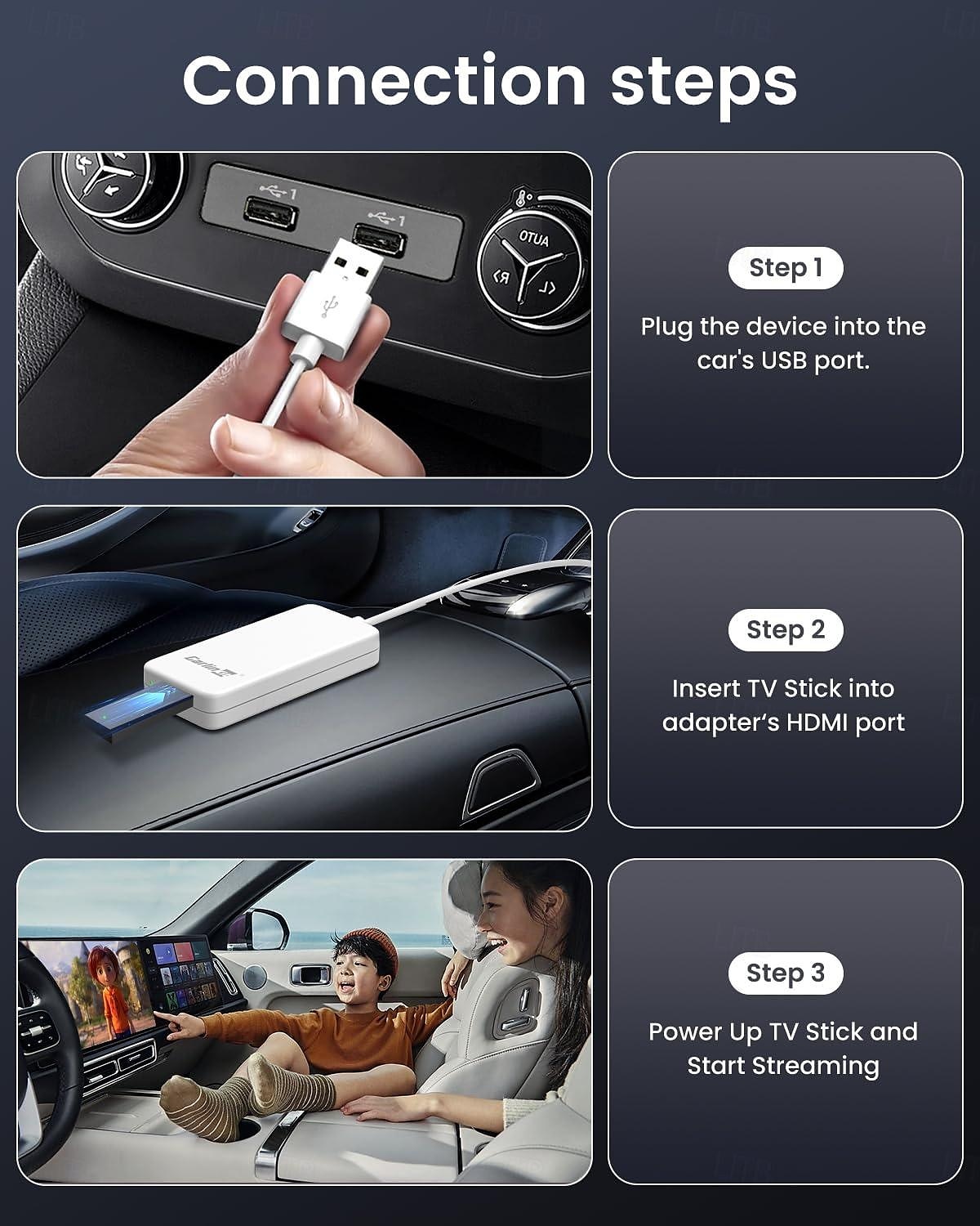 Carlinkit HD2CP-OVA-WH 3.5 inch Wireless Carplay Alimentează și pornește pentru 2025 - $87.99 –P5