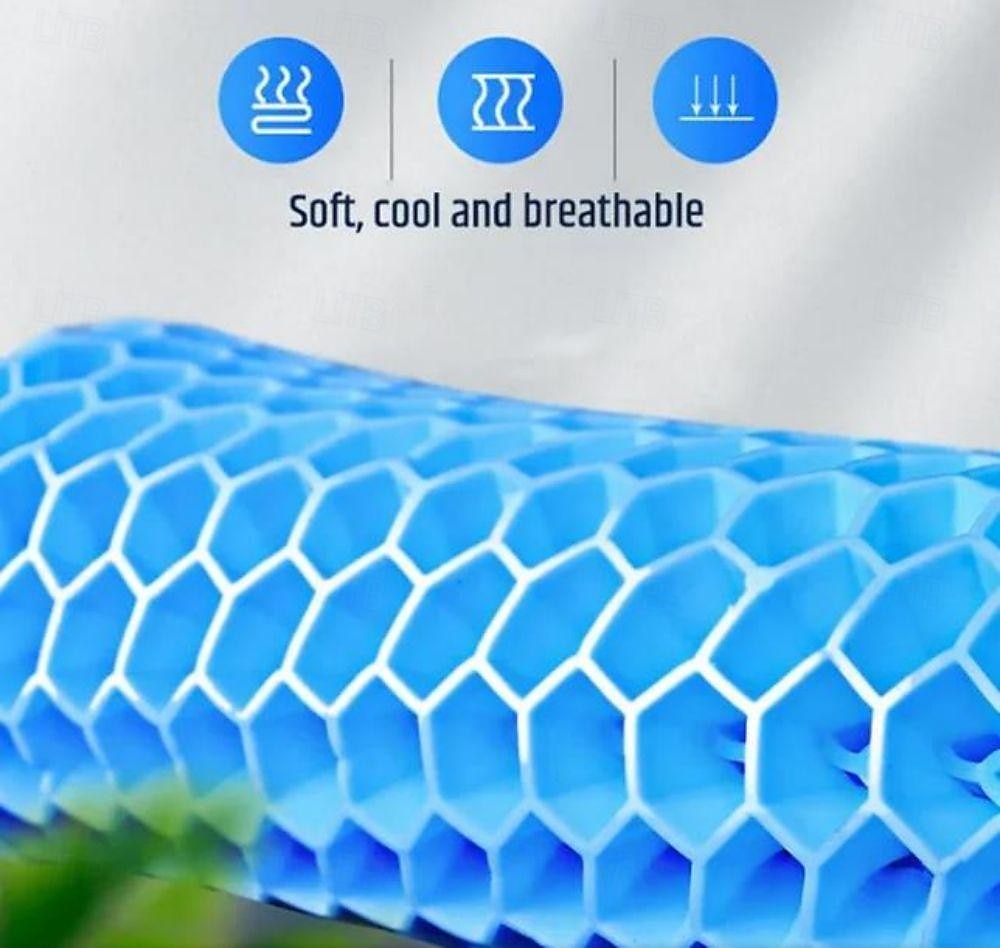 Gel Seat Cushion Cooling Thick Big Breathable Honeycomb Gel Cushion Absorbs Pressure Points With Non-Slip Cover Wheelchair 2025 - $16.99 –P6