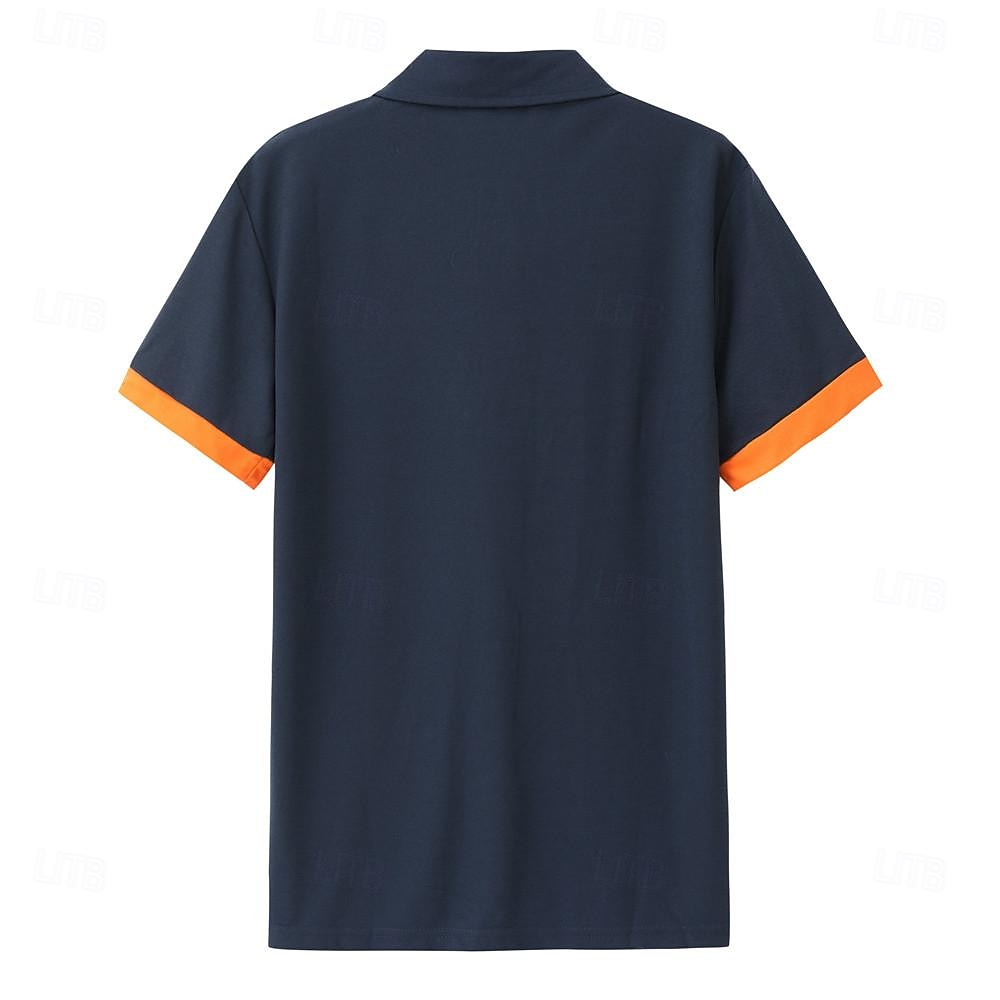 Bărbați Tricouri polo Cămașă de golf Casual Zilnic Gulerul Polo Manșon scurt Clasic Bloc Culoare Butonul frontal Buton în jos Vară Fit regulat Albastru piscină Galben Auriu Negru / Roșu Negru Alb 2026 - $13.49 –P10