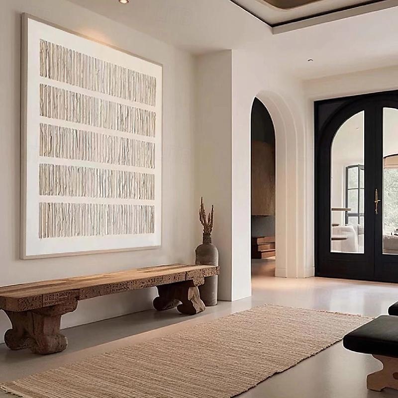 abstraktes Ölgemälde handgemalt beige braun und grün Malerei handgemachte braun Wabi Sabi Kunstwerk Ölgemälde handgemalt strukturierte Ölgemälde beige Ölgemälde abstrakte Leinwand Kunst modernes Dekor 2025 - $183.99 –P1