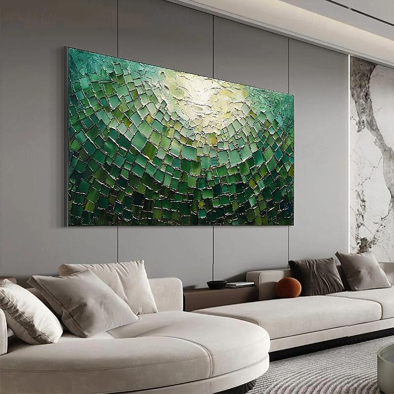 handgemachtes 3D-Ölgemälde auf Leinwand, groß, handgemalt, abstrakt, strukturiert, mit Palettenmesser, Boho-Ölgemälde, Wandkunst, individuell, zeitgenössisches minimalistisches Kunstwerk für 2025 - $75.99 –P8