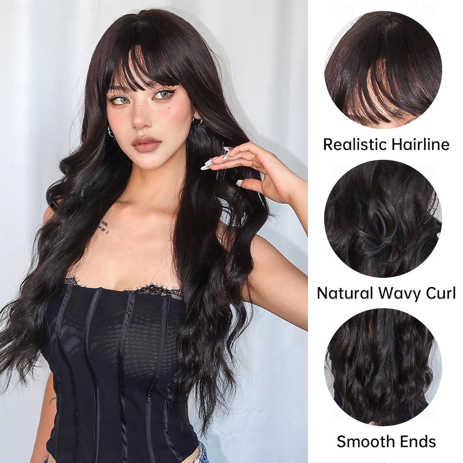 28 inch synthetische pruik damespruik blond lang golvend haar mode dagelijks feest cosplay 2025 - $25.99 –P2