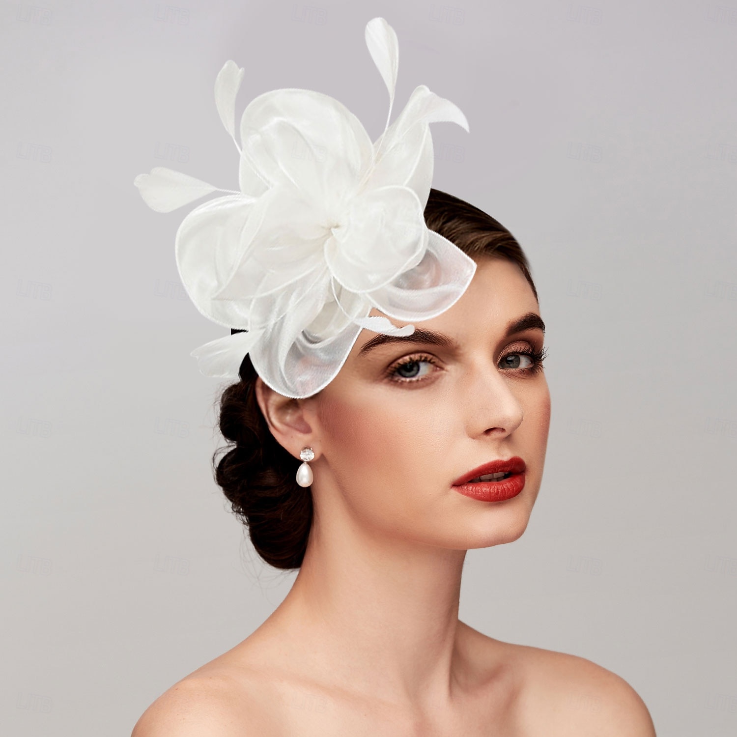 Fascinators Net Tea Party Horse Race Ladies Day Melbourne Cup Handmade With Floral Headpiece Headwear dress to impress Race Day Dress 2025 - $30.99 –P4