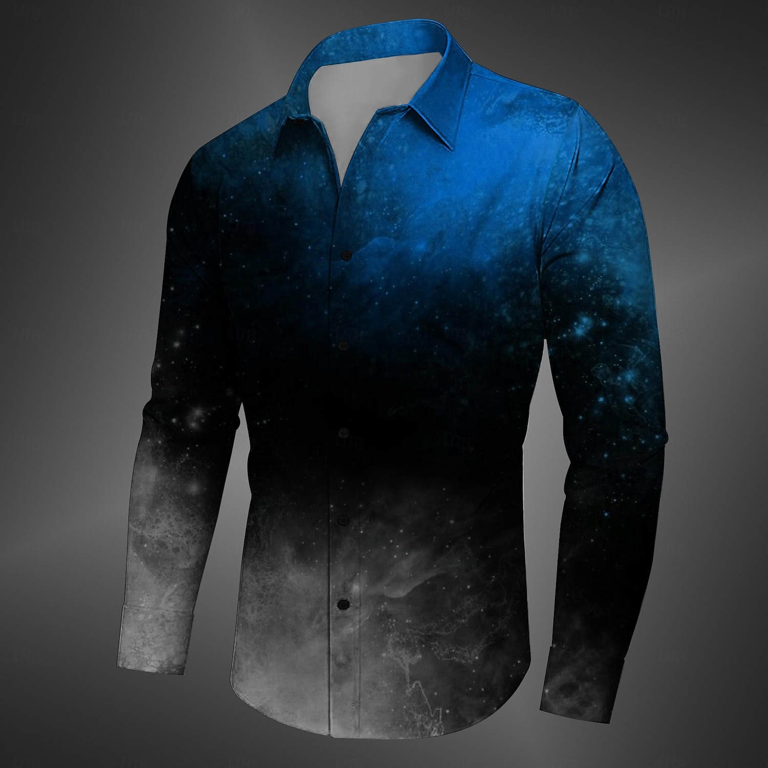 Men's Shirt Button Up Shirt Long Sleeve Casual Dark Business Daily Fall Winter Spring & Summer Turndown Shirt Collar Button Up 3D Print Yellow Red Blue Purple Green 2025 - $26.99 –P5