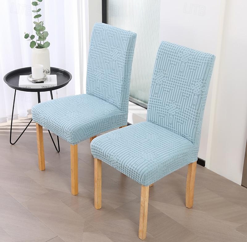 Funda para silla de comedor para cocina, funda para silla de tela polar, fundas elásticas para asiento 2025 - $21.99 –P10