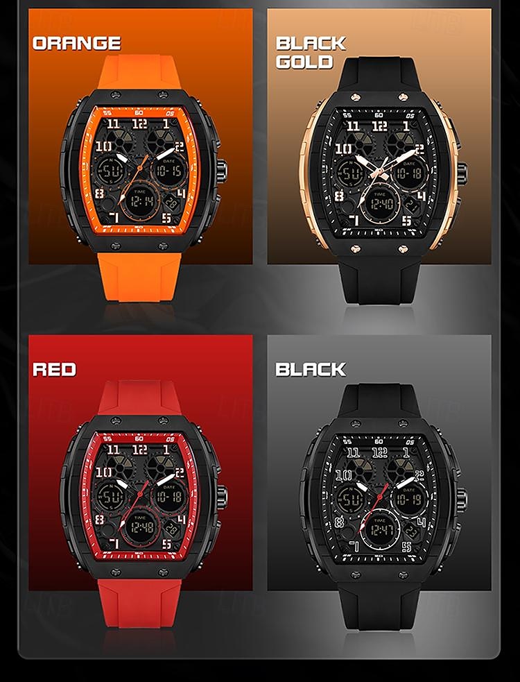 SANDA Men Digital Watch Outdoor Sports Fashion Wristwatch Luminous Stopwatch Alarm Clock Countdown Silicone Gel Watch 2025 - $29.99 –P8