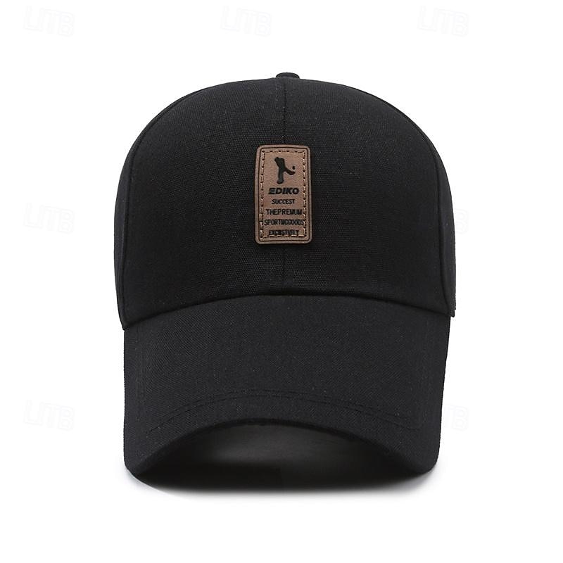 Herren Cap Basecap Sonnenhut Kappe Schwarz Rote Polyester Modisch Brautkleider schlicht Strasse Täglich Buchstabe Einstellbar Sonnenschutz Atmungsaktiv 2025 - $2.99 –P5