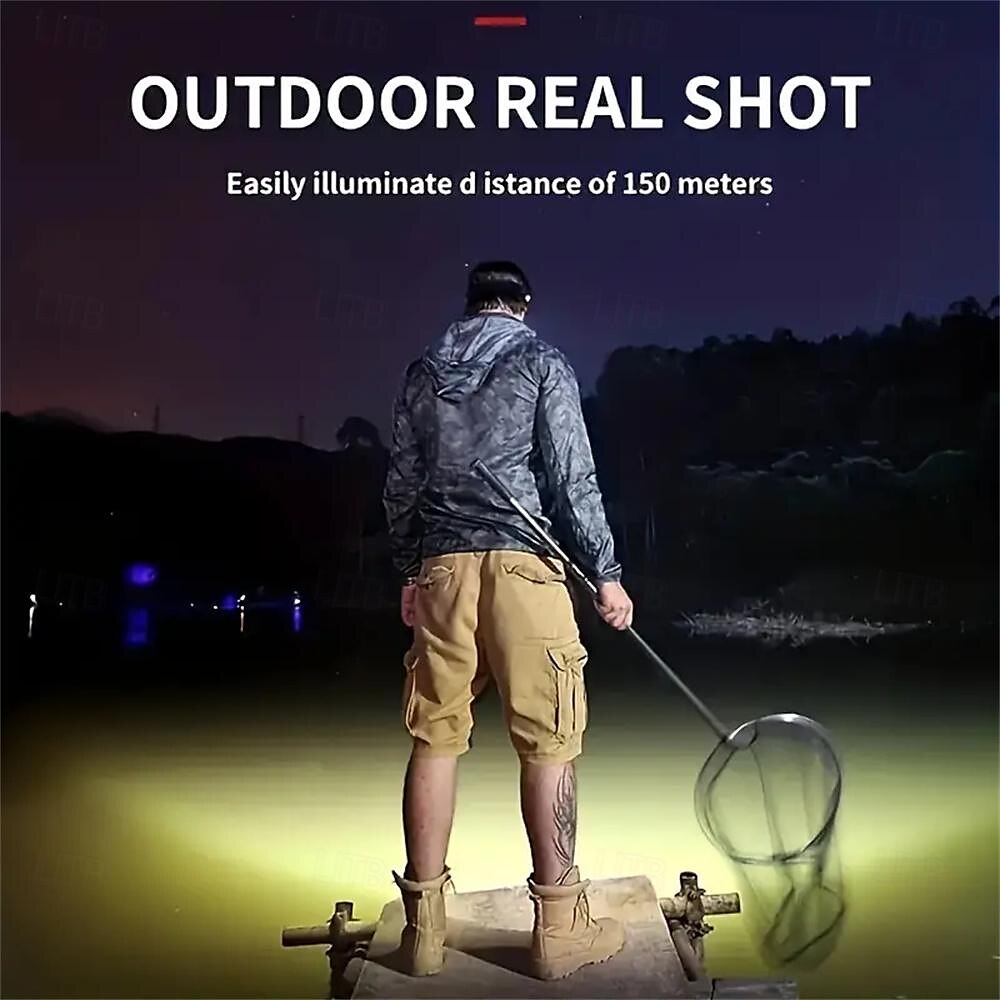 LED Headlights USB Rechargeable Waterproof LED Headlamp 5 Heads for Camping Fishing & Emergency Lighting Includes USB Cable 2025 - $11.49 –P3