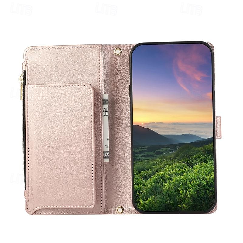 telefoon hoesje Voor Samsung Galaxy S24 Ultra Plus S23 S22 S21 S20 Ultra Plus FE A55 A35 A25 A15 5G A54 A34 A14 A73 A53 A33 A23 A13 A72 A52 A32 A22 A12 S25 Ultra Wallet Card Case met standaard 2025 - $21.99 –P14