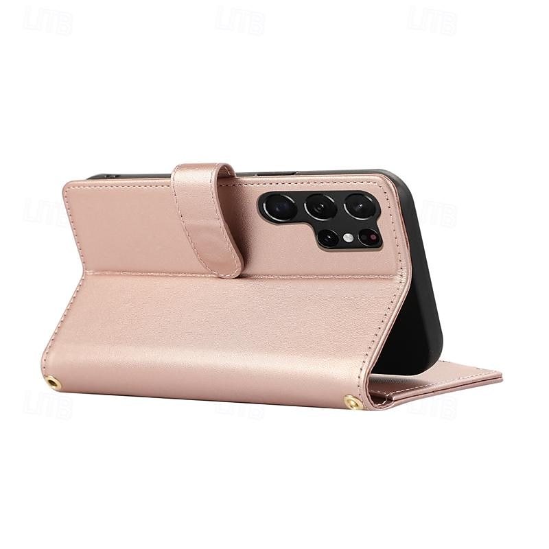 telefoon hoesje Voor Samsung Galaxy S24 Ultra Plus S23 S22 S21 S20 Ultra Plus FE A55 A35 A25 A15 5G A54 A34 A14 A73 A53 A33 A23 A13 A72 A52 A32 A22 A12 S25 Ultra Wallet Card Case met standaard 2025 - $21.99 –P11