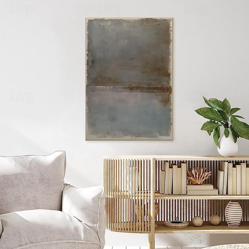 décoration murale sur toile de Mark Rothko, fait à la main, art mural abstrait peint à la main de Mark Rothko, reproduction de peinture à l'huile de Rothko, peinture minimaliste, décoration de 2025 ? $150.99 –P13