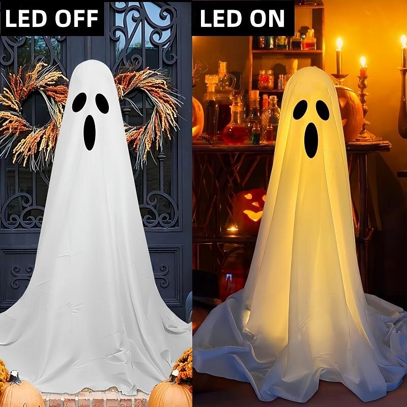 Halloween Decorations Lighted Ghosts Outdoor Decoration Lights Yard Halloween Standing Ghost Lights Battery Operated Porch for Patio Spooky Atmosphere Decorations 1pc 2026 - $30.99 –P5