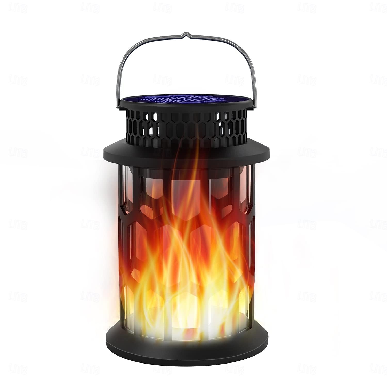 Solarlaternen für den Außenbereich, wasserdicht, flackernde Flamme, LED-Hängelaternen, dekorative Solarleuchten für den Außenbereich, für Garten, Terrasse, Weg, Hof, Halloween, Innen- und Außendekoration, 1 Stück 2025 - $31.99 –P2