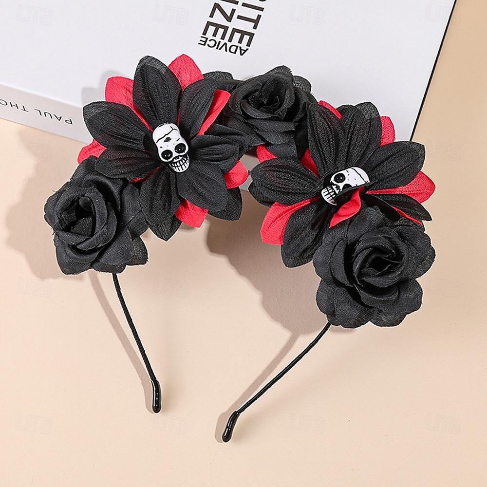 fascia per capelli con corna di teschio di halloween, decorazione per feste, accessori per capelli del 2025 a $17.49 –P9