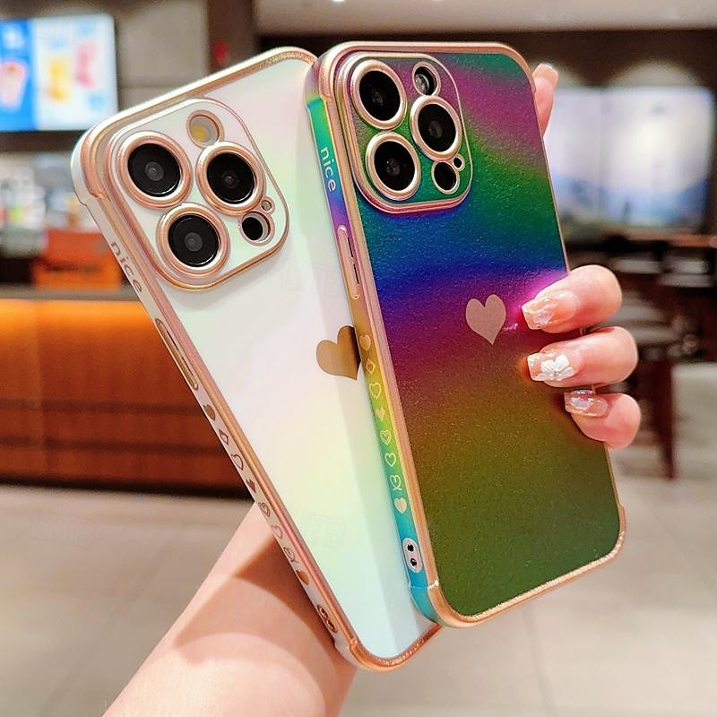 телефон Кейс для Назначение айфон 16 Айфон 15 Про Макс Плюс iPhone 14 13 12 11 Pro Max Plus Кейс на заднюю панель Блеск Блеск Блестящий Защита от удара ТПУ Покрытие 2025 - $15.99 –P17