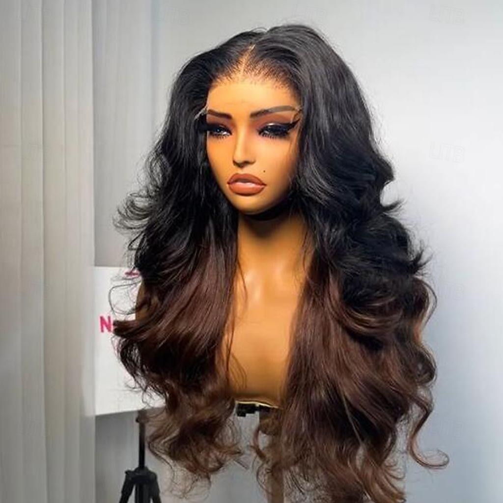 Cappelli veri 13x4 Pizzo Frontale Parrucca Parte libera Brasiliano Onda sciolta Ricci sciolti Multicolore Parrucca 130% 150% Densità dei capelli Capelli schiariti 100% Vergine Senza colla Pre-a del 2025 a $213.39 –P4