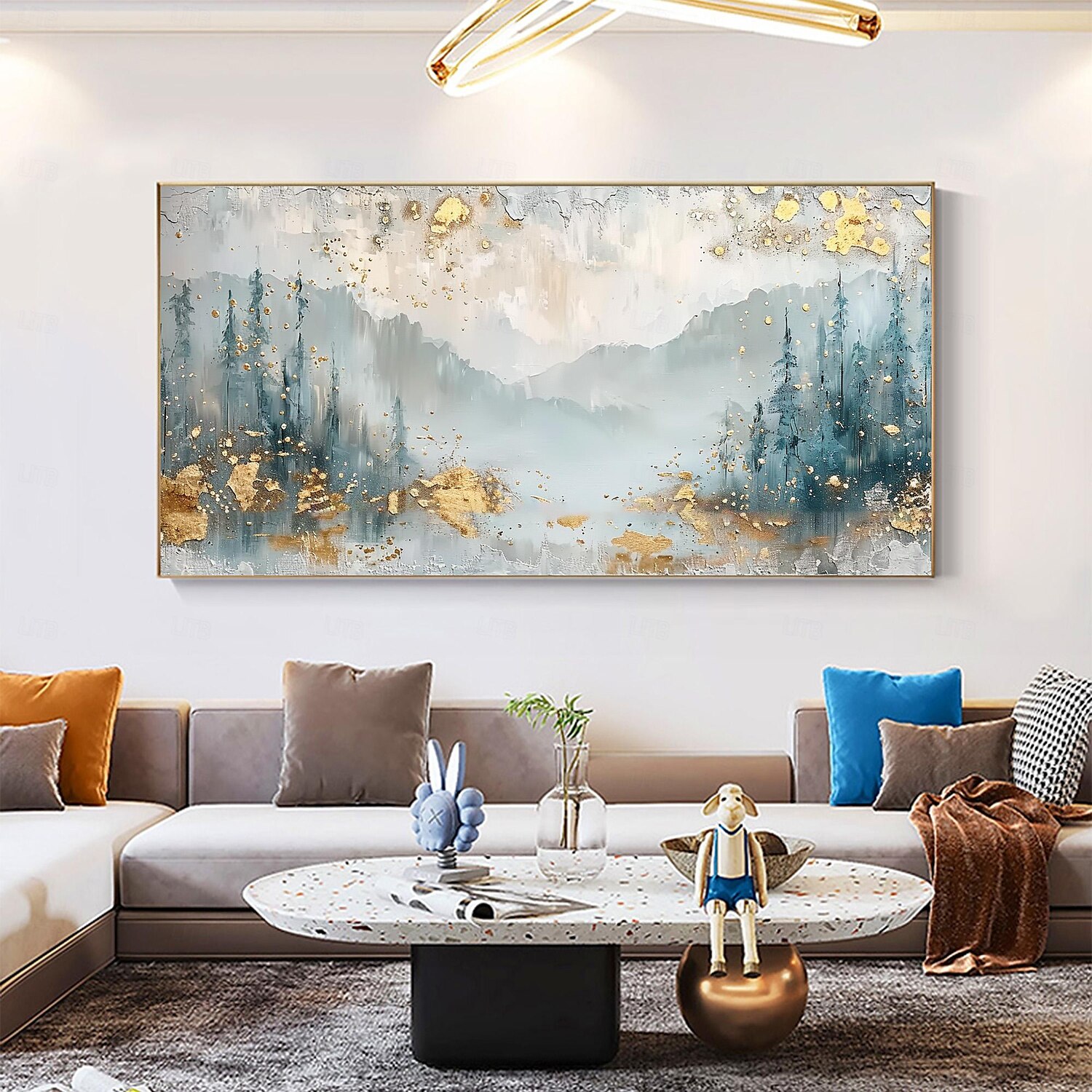 Manual Handmade Oil Painting Hand Painted Horizontal Panoramic Abstract Landscape Modern Realism Rolled Canvas (No Frame) 2025 - $150.99 –P8