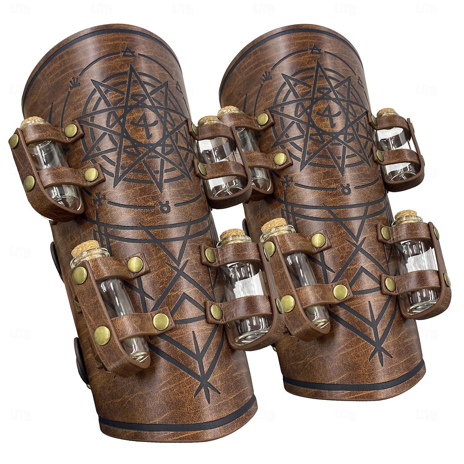 Retro Středověké Renesanční Náramek Pásek na ruku Ranger Shieldmaiden Lukostřelba Pánské Dámské Viking předvečer Všech svatých Karneval Plesová maškaráda LARP Dospělé Kolluk Celý rok 2025 - $33.99 –P8