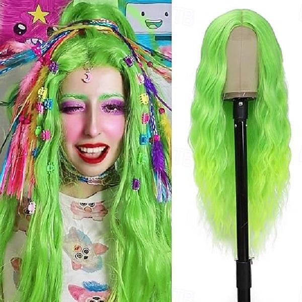 Cosplay Hosszú Paróka 28 Hüvelyk Közép Elválású Szintetikus Paróka Reális Ajándékok Party Parókák Nőknek Napi Használat Színes Parókák Halloween Parókák 2025 - $21.99 –P2