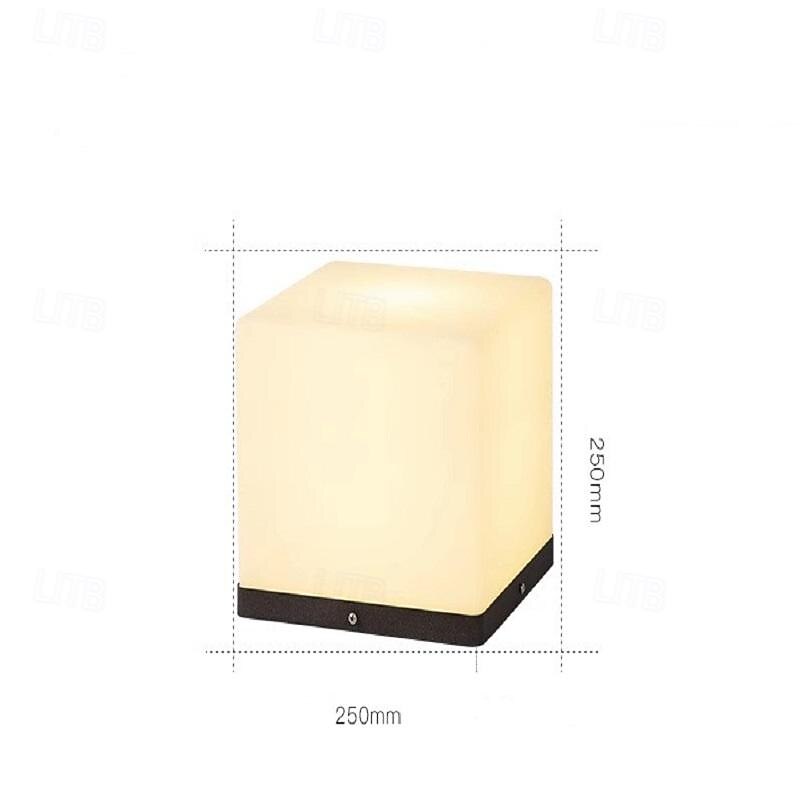 LED Outdoor Wall Lights Warm White 20/25/30/40cm Garden Post Patio Light Outdoor Square Pillar Lamp Simplicity IP54 Waterproof Garden Yard Pillar Lamps 3000K 2026 - $241.19 –P3