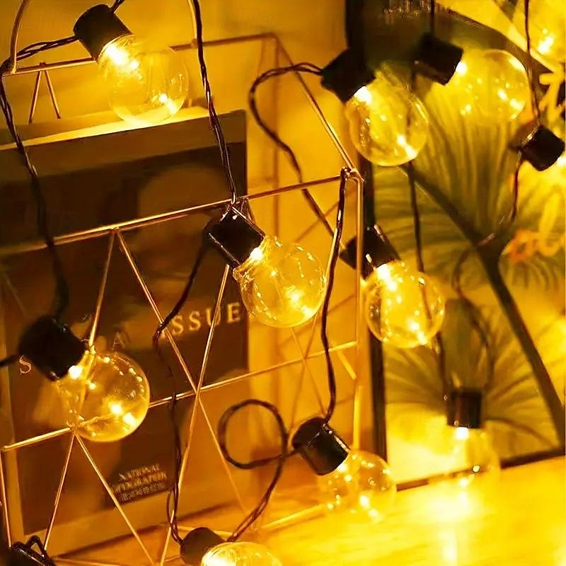 stringa di lampadine solari impermeabili per esterni natale g50 lampadina luce matrimonio giardino fata luce festa di natale vacanza campeggio esterno balcone decorazione del paesaggio del 2025 a $23.99 –P8