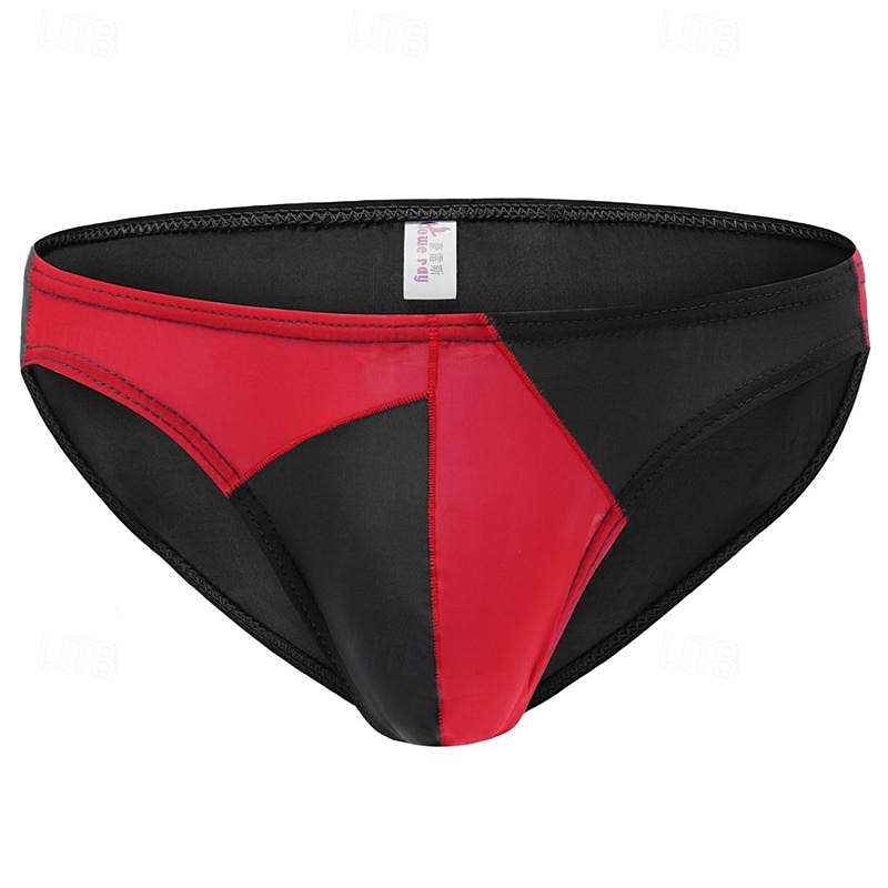 Herren 1 pc Unterwäsche Boxer Boxer-Shorts Patchwork Polyester Atmungsaktiv Weich Komfortabel Farbblock Mittlere Hüfthöhe Schwarz Weiß 2025 - $7.99 –P12