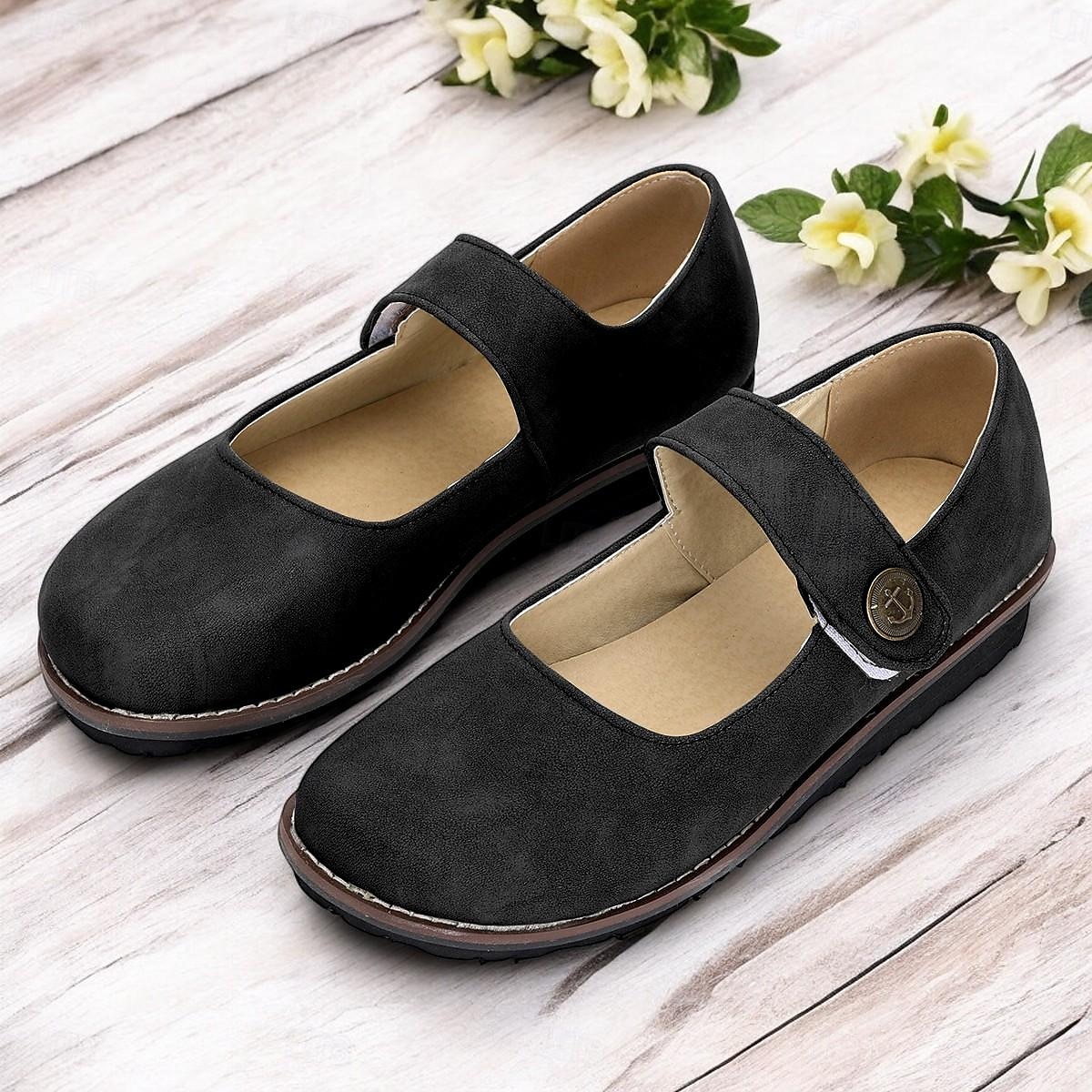zelené dámské vintage mary jane flats - pohodlné a univerzální boty pro volný čas pro každodenní nošení a procházky 2025 - $54.99 –P2