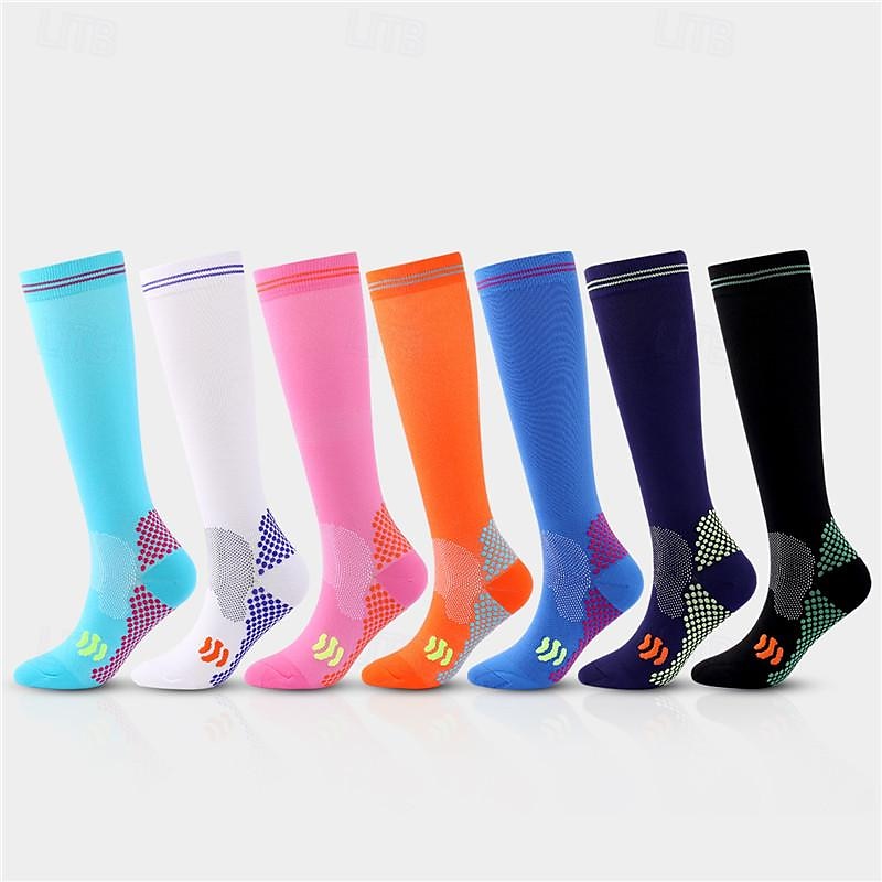 Calcetines de compresión Calcetines Deportivos Calcetines para correr 1 Par Bloque de Color Hombre Calcetines de tubo A prueba de resbalones Transpirable Reductor del Sudor Cómodo Entrenamiento de 2025 - $7.99 –P10