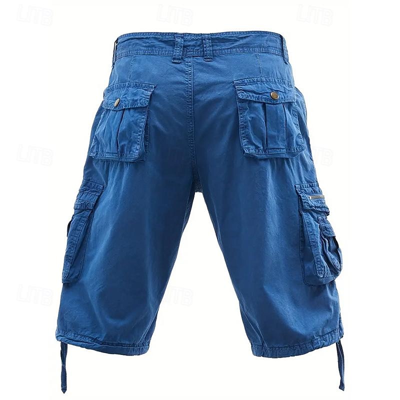 Homens Shorts táticos Capri Cargo Shorts Bermuda Cargo Calção Shorts de Trilha Botões Bolso multi Tecido Vestível Comprimento da panturrilha Ao ar livre Diário Acampar e Caminhar Moda Clássico Preto de 2025 por $31.99 –P15