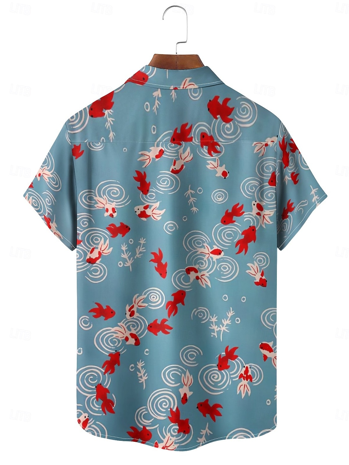 Per uomo Tropicale Prodotti per pesci Camicia hawaiana Camicia Aloha Camicie stampate Maniche corte Camicia Colletto Informale Per uscire Fine settimana Beige M L XL del 2025 a $22.99 –P2