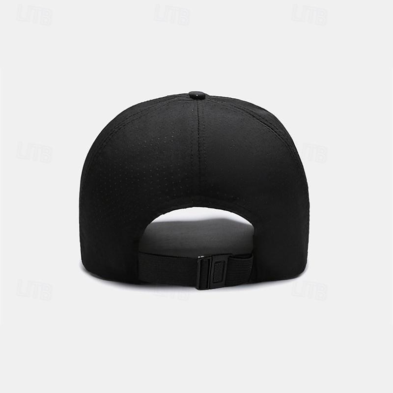 Herren Cap Basecap Sonnenhut Kappe Schwarz Weiß Polyester Modisch Brautkleider schlicht Strasse Täglich Glatt Einstellbar Sonnenschutz Atmungsaktiv 2025 - $8.99 –P8
