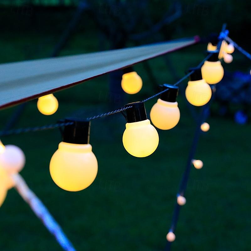stringa di lampadine solari impermeabili per esterni natale g50 lampadina luce matrimonio giardino fata luce festa di natale vacanza campeggio esterno balcone decorazione del paesaggio del 2025 a $23.99 –P4